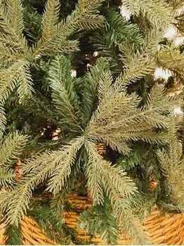Christmas Tree PE + PVC 150 CM Green - საახალწლო ნაძვის ხე შერეული სილიკონის წიწვებით, 6 image