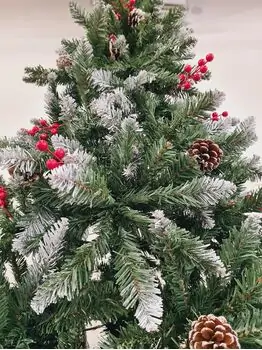 Christmas Tree With Snow-Covered Branches, Pine Cones And Berries 270 CM - ნაძვის ხე დათოვლილი ბოლოებით, გირჩით და კენკრით, 2 image