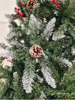 Christmas Tree With Snow-Covered Branches, Pine Cones And Berries 270 CM - ნაძვის ხე დათოვლილი ბოლოებით, გირჩით და კენკრით, 3 image