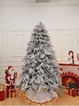 Snow-Covered Christmas Tree PE + PVC 240 CM - დათოვლილი ნაძვის ხე შერეული სილიკონის წიწვებით