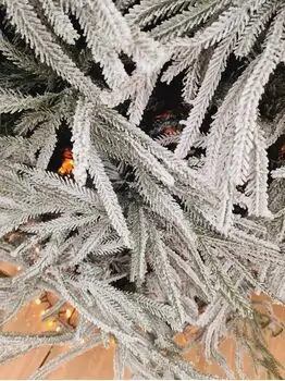 Snow-Covered Christmas Tree PE + PVC 240 CM - დათოვლილი ნაძვის ხე შერეული სილიკონის წიწვებით, 6 image