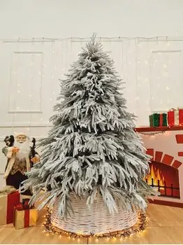 Christmas Tree PE + PVC 180 CM Snow-Covered- დათოვლილი ნაძვის ხე შერეული სილიკონის წიწვებით, 3 image