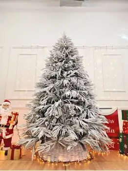 Christmas Tree 210 CM PE + PVC Snow-Covered - დათოვლილი ნაძვის ხე შერეული სილიკონის წიწვებით, 3 image