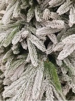 Snow-Covered Christmas Tree PE 240 CM - დათოვლილი ნაძვის ხე 100 % სილიკონი, 4 image