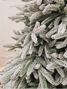Snow-Covered Christmas Tree PE 240 CM - დათოვლილი ნაძვის ხე 100 % სილიკონი, 6 image