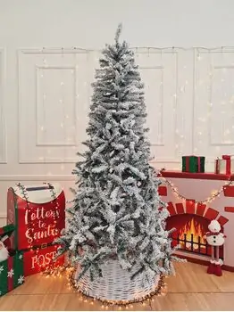 Snow-Covered Christmas Tree PVC 210 CM - დათოვლილი ნაძვის ხე