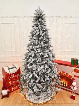 Global Snow-Covered Christmas Tree PVC+PE 230 CM დათოვლილი ნაძვის ხე შერეული სილიკონის წიწვებით, 3 image