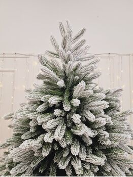 Christmas Tree PE 210 CM Snow-Covered დათოვლილი ნაძვის ხე 100 % სილიკონი, 5 image