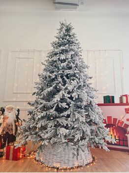 Viennese Snow-Covered Christmas Tree PE 250 CM  დათოვლილი ნაძვის ხე 100% სილიკონი, 5 image