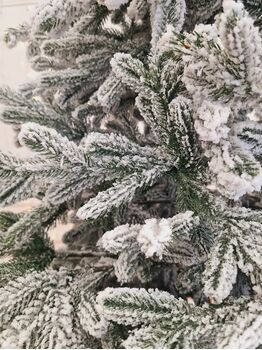 Viennese Snow-Covered Christmas Tree PE 250 CM  დათოვლილი ნაძვის ხე 100% სილიკონი, 2 image