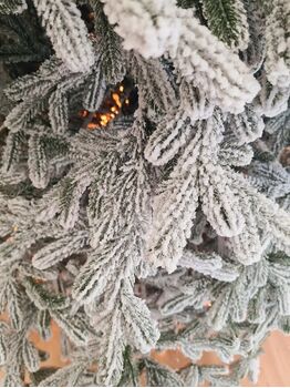 Viennese Snow-Covered Christmas Tree PE 250 CM  დათოვლილი ნაძვის ხე 100% სილიკონი, 6 image