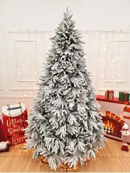 Snow-Covered Christmas Tree PE 240 CM - დათოვლილი ნაძვის ხე 100 % სილიკონი, 3 image