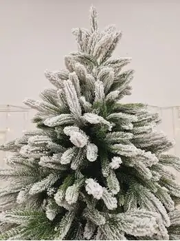 Snow-Covered Christmas Tree PE 240 CM - დათოვლილი ნაძვის ხე 100 % სილიკონი, 2 image
