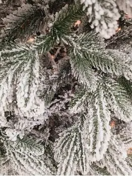 Global Snow-Covered Christmas Tree PVC+PE 230 CM დათოვლილი ნაძვის ხე შერეული სილიკონის წიწვებით, 5 image