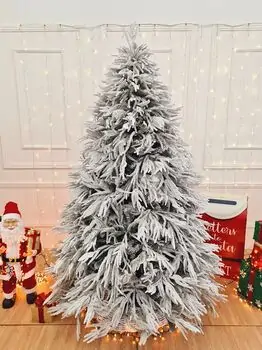 Christmas Tree 210 CM PE + PVC Snow-Covered - დათოვლილი ნაძვის ხე შერეული სილიკონის წიწვებით, 2 image