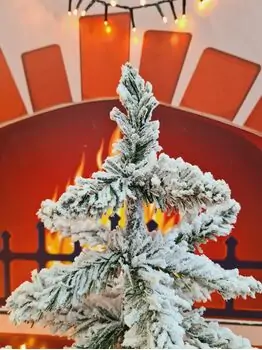 Snow-Covered Mini Christmas Tree საახალწლო ნაძვის ხე 45CM (OT2321), 2 image