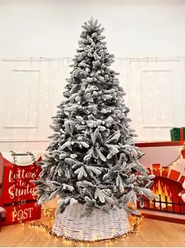 Global Snow-Covered Christmas Tree PVC+PE 230 CM დათოვლილი ნაძვის ხე შერეული სილიკონის წიწვებით, 6 image