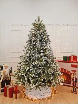 Christmas Tree With Lights 240 CM  PVC + PE  საახალწლო ნაძვის ხე შერეული სილიკონის წიწვებით და განათებით