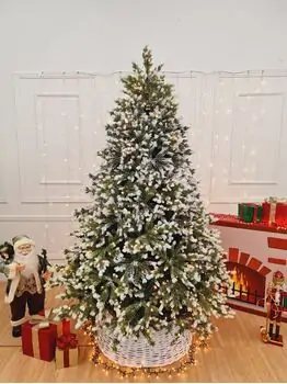 Christmas Tree With Lights 240 CM  PVC + PE  საახალწლო ნაძვის ხე შერეული სილიკონის წიწვებით და განათებით, 4 image
