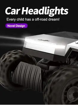 Cybertruck RC Car With Light - სათამაშო მანქანა დისტანციური მართვით და განათებით, 4 image