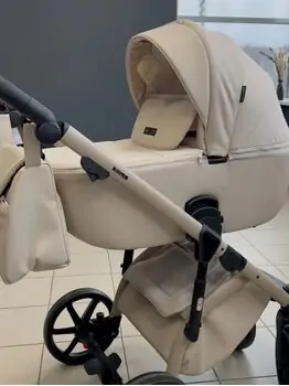 Adamex Nola Natura 3 in 1 Stroller Vanilla - საბავშვო ეტლის კომპლექტი, 13 image