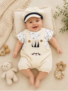 Bunny Pocket Overalls - საბავშვო კომბინიზონი, 2 image