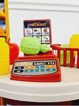 Supermarket with toy cash საბავშვო ფუნქციური დახლი-მაღაზია, 12 image