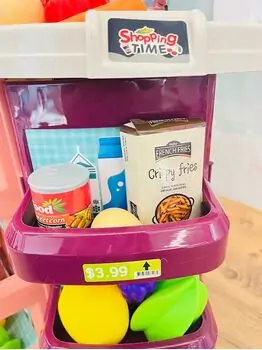 Supermarket with toy cash საბავშვო ფუნქციური დახლი-მაღაზია, 7 image