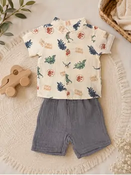 Little Dinosaurs 2 In 1 Set Grey - საბავშვო ორეული, 2 image