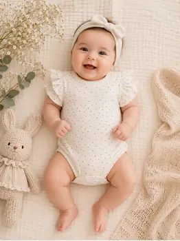 Little Dots Bodysuit - ჩვილის ბოდე, 2 image