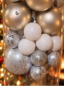 Champagne Frost Bauble Set - ნაძვის ხის სათამაშოების ნაკრები, 4 image