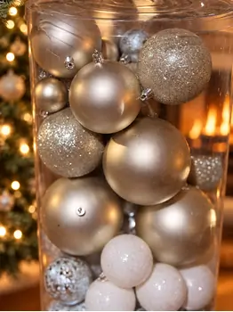 Champagne Frost Bauble Set - ნაძვის ხის სათამაშოების ნაკრები, 3 image