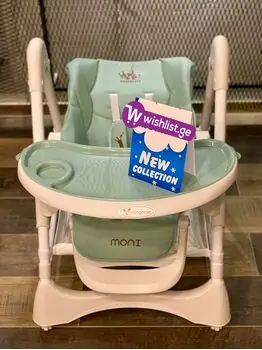 Cangaroo Chocolate Light Blue საკვები სკამ-მაგიდა, 3 image