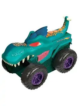 Hot Wheels Monster Trucks Car Eater Mega Wrex Green MTL-GYL13 მონსტრი მანქანა, 4 image