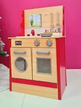 Toy Wooden Kitchen With Accessories TX1060 საბავშვო ხის სამზარეულო, 2 image