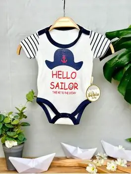 Bodysuit Hello Sailor ჩვილის ბოდე