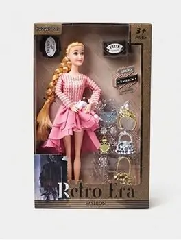 Retro Fashion Doll With Blonde Hair - სათამაშო თოჯინა, 3 image