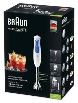 ხელის ბლენდერი BRAUN MQ3045WH, 4 image