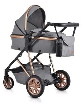 Cangaroo Midas 3in1 Grey საბავშვო ტრანსფორმერი ეტლის კომპლქტი, 2 image