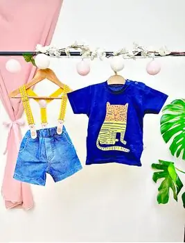 Save The Planet Short And Shirt Set კომბინიზონი