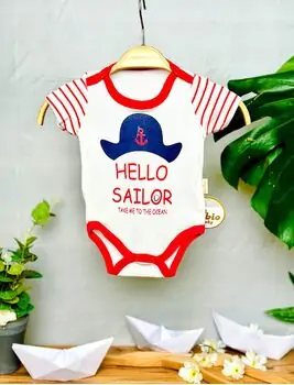 Bodysuit Hello Sailor ჩვილის ბოდე