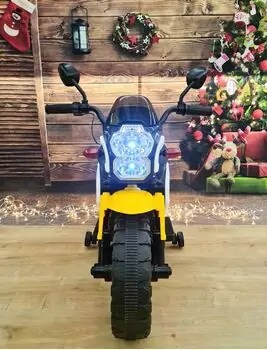 Sport Style Motorcycle With LED Wheels Yellow  - ელექტრო მოტოციკლი, 2 image
