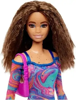 Barbie Doll Fashionista With Crimped Hair And Freckles - ბარბის თოჯინა, 3 image