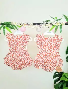 Baby Bodysuit With Flower Print Maibella MAİ15-6066 საბავშვო ბოდე