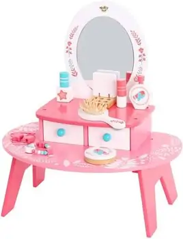 My Pink Wooden Dresser Set With Accsesoriess  - ხის საბავშვო ტრილიაჟი აქსესუარებით, 5 image