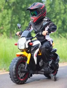 Sport Style Motorcycle With LED Wheels Orange - ელექტრო მოტოციკლი, 2 image