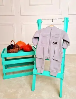 Colorful Baby Romper Light Purple რომპერი