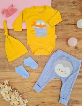 Baby Penguin Clothes Set საბავშვო ტანსაცმლის ნაკრები