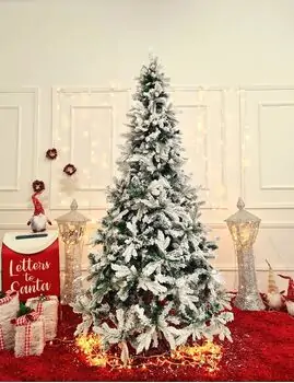 Snow-Covered Christmas Tree დათოვლილი საახალწლო ნაძვის ხე 210 სმ (OT651)