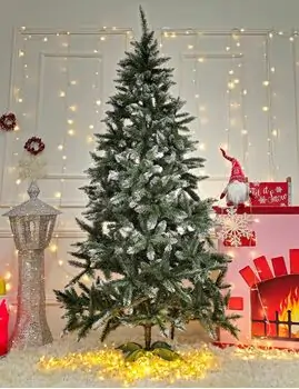 Anastasia Christmas Tree Green With White Tips PVC 210 CM საახალწლო ნაძვის ხე, 2 image